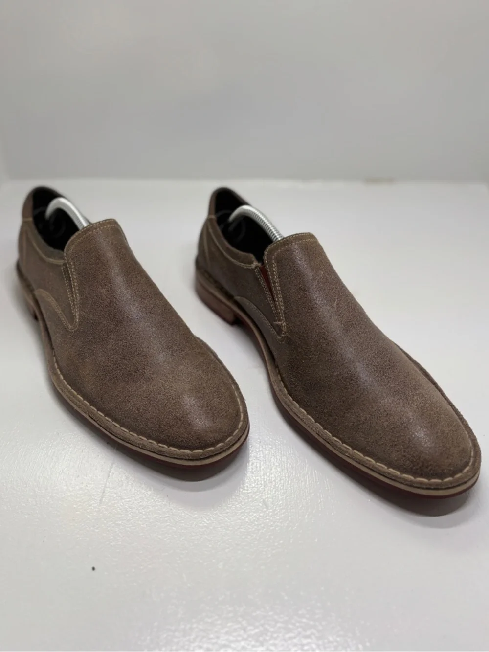 Cole Haan Nike Air Slip On Loafers Brown Leather Men’s 10 Comfort Dress Shoes